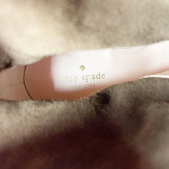 KATE SPADE Brown Saunders Suede Wedged Boots - Picture 9 of 9